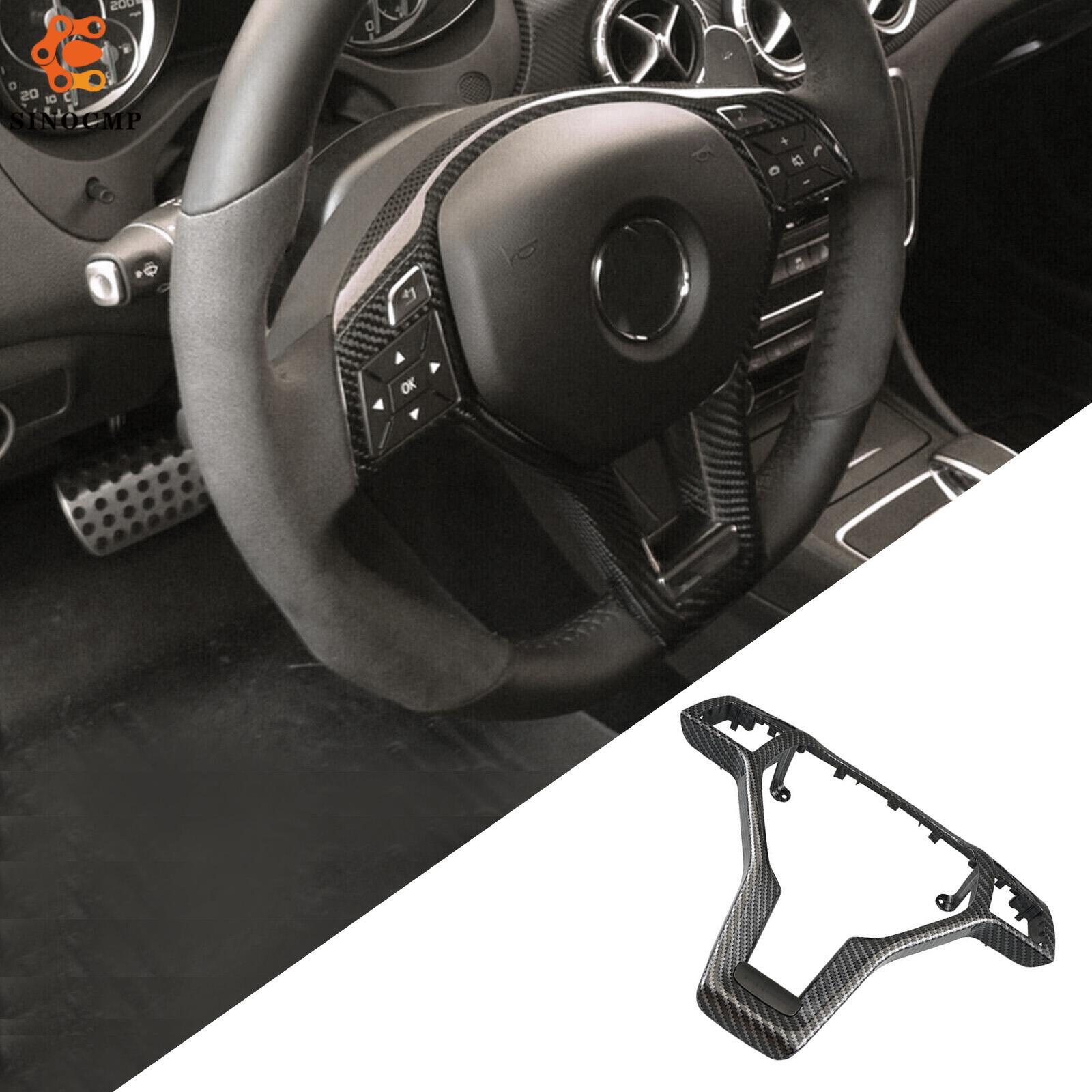 Car Accessories For Steering Wheel - Carbon Fiber Style Steering Wheel Cover