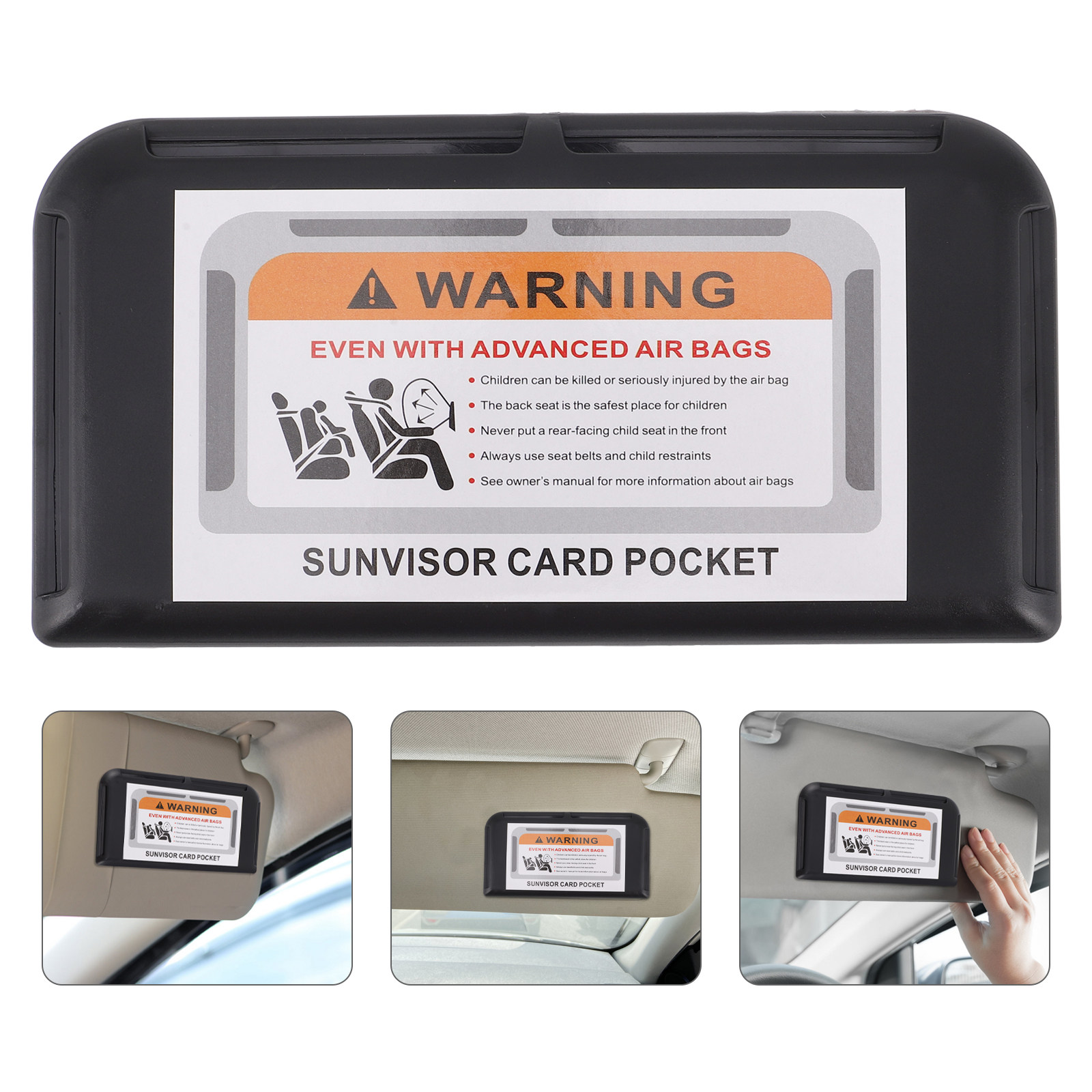 Car Trunk Organizer - Car Sun Visor Card Holder Universal