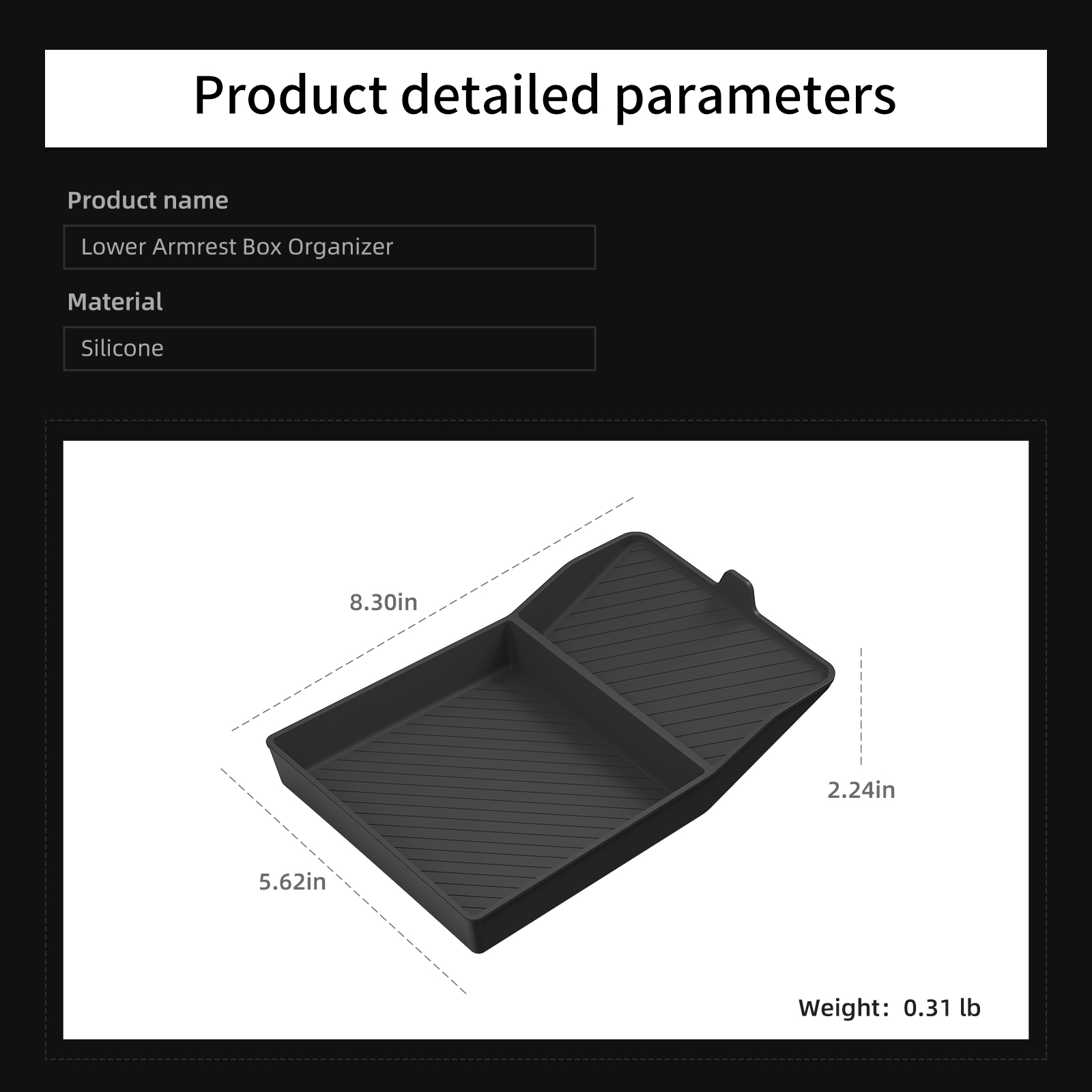 Lower Tray for Tesla Model Y S - đánh giá và giá Car Accessories List