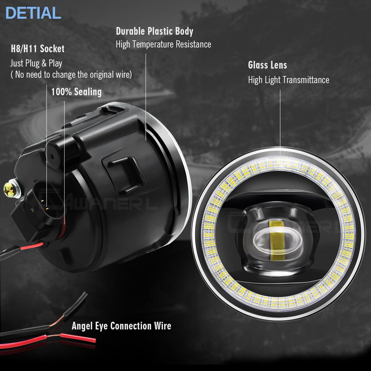2 X 30W 8000LM Car LED Fog Lig - đánh giá và giá Car Accessories Xcent