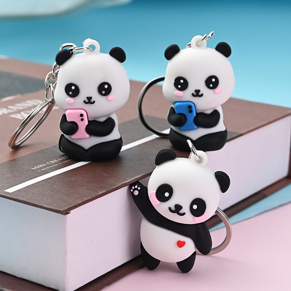 Cute Cartoon Couple Panda Keyc - đánh giá và giá Car Accessories Gift Ideas