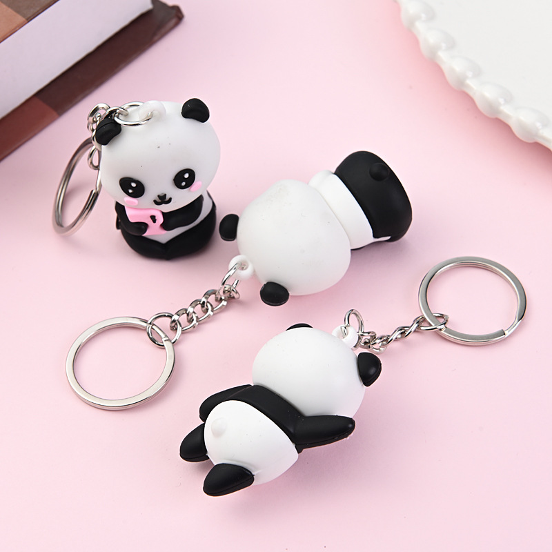 Cute Cartoon Couple Panda Keyc - đánh giá và giá Car Accessories Gift Ideas