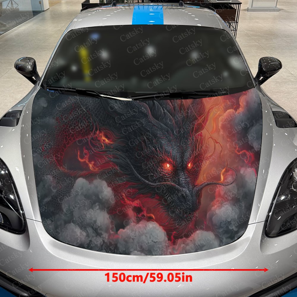 Black Dragon Car Hood Stickers - đánh giá và giá Car Accessories Gift Ideas