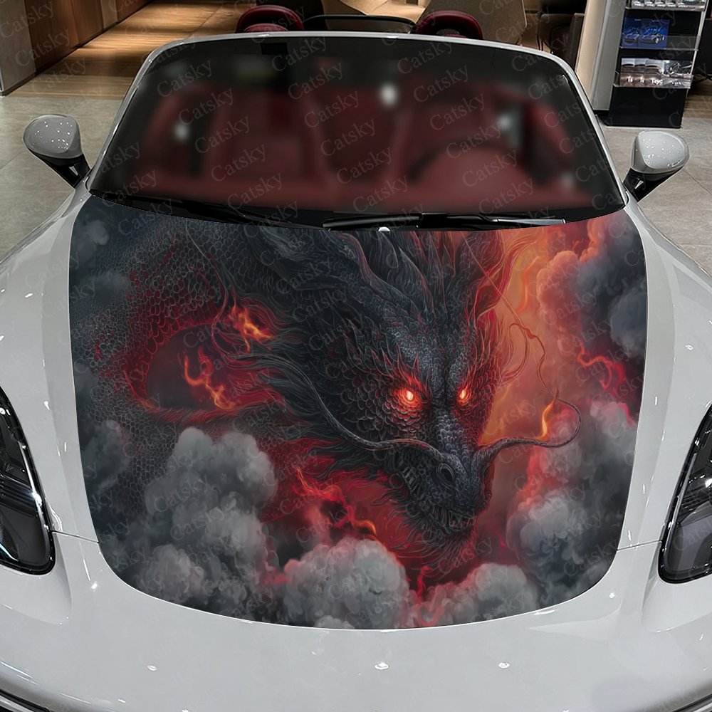 Black Dragon Car Hood Stickers - đánh giá và giá Car Accessories Gift Ideas