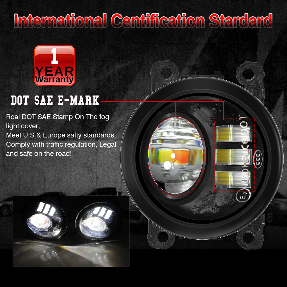 2 X 30W LED Lens Fog Light Ass - đánh giá và giá Car Accessories Xcent