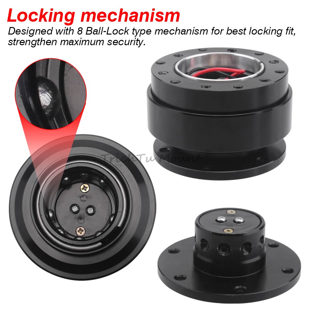 6 Hole Quick Release Steering  - đánh giá và giá Car Accessories For Steering Wheel