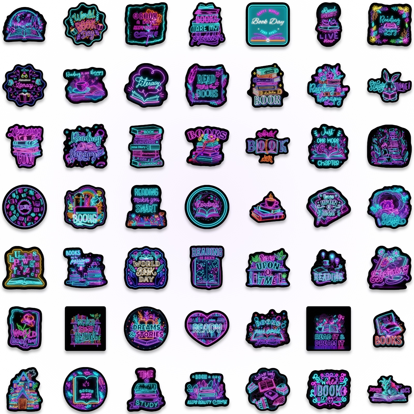 50/100Pcs Cyber Style Neon Boo - đánh giá và giá Car Accessories List