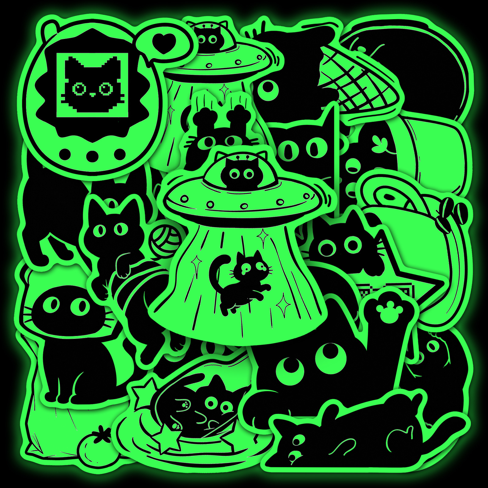 20 Pcs Glow in The Dark Black  - đánh giá và giá Car Accessories List
