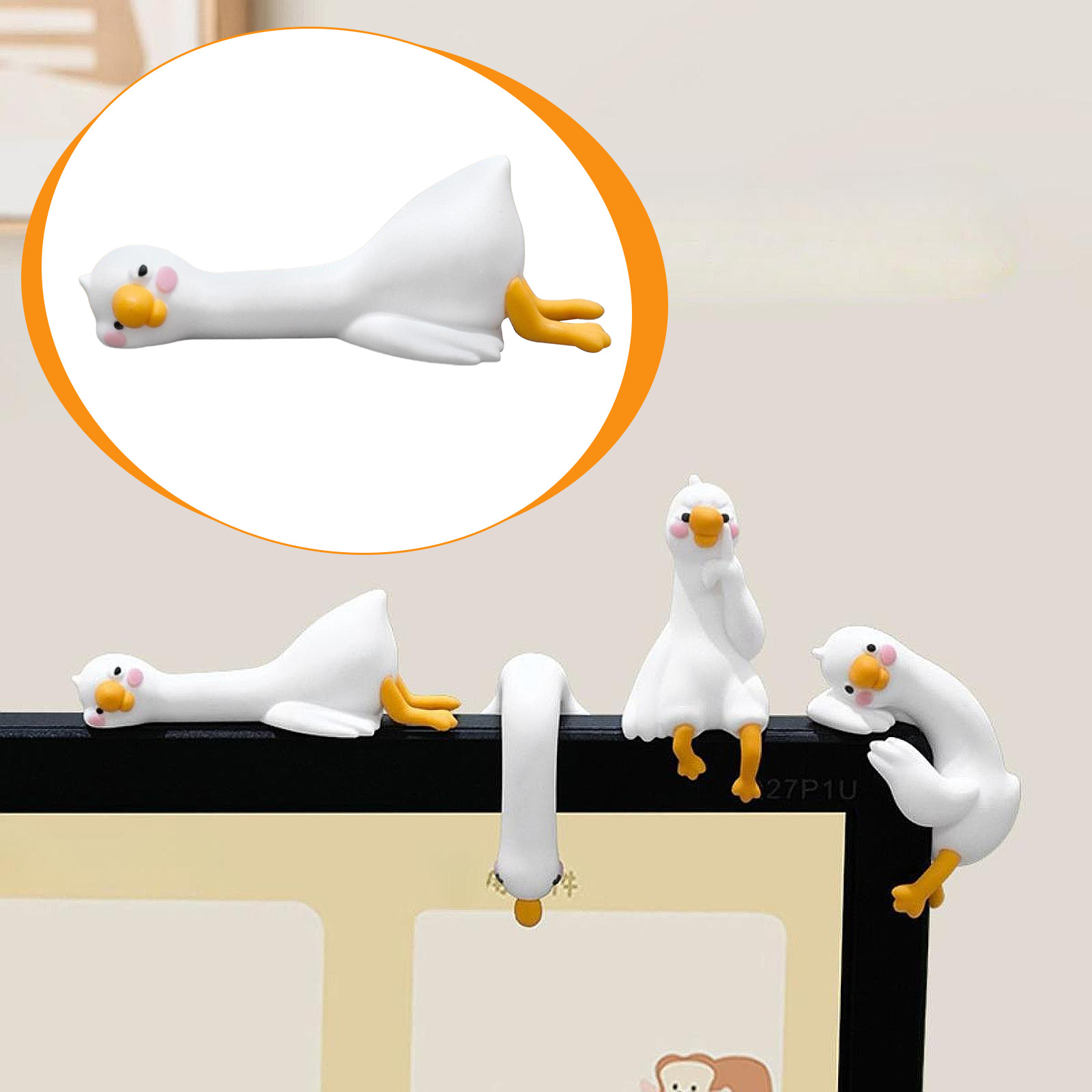 Cute 3D Duck Figurine Mini Res - đánh giá và giá Car Accessories Gift Ideas