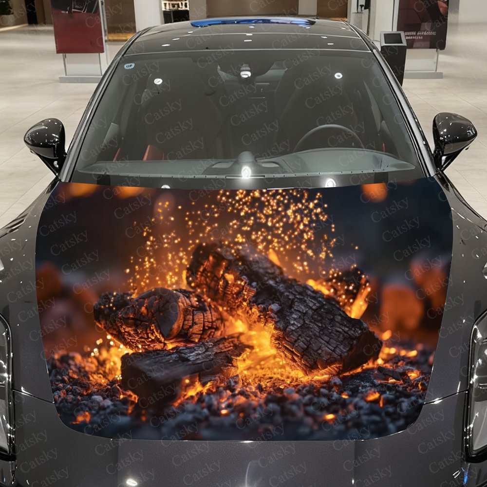 Bonfire Pile Car Hood Stickers - đánh giá và giá Car Accessories Gift Ideas