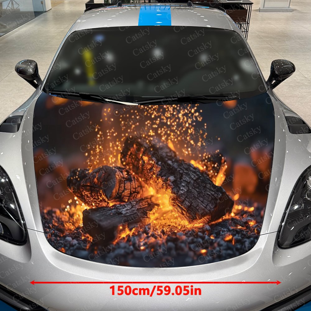 Bonfire Pile Car Hood Stickers - đánh giá và giá Car Accessories Gift Ideas