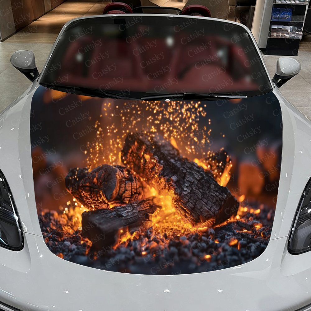 Bonfire Pile Car Hood Stickers - đánh giá và giá Car Accessories Gift Ideas