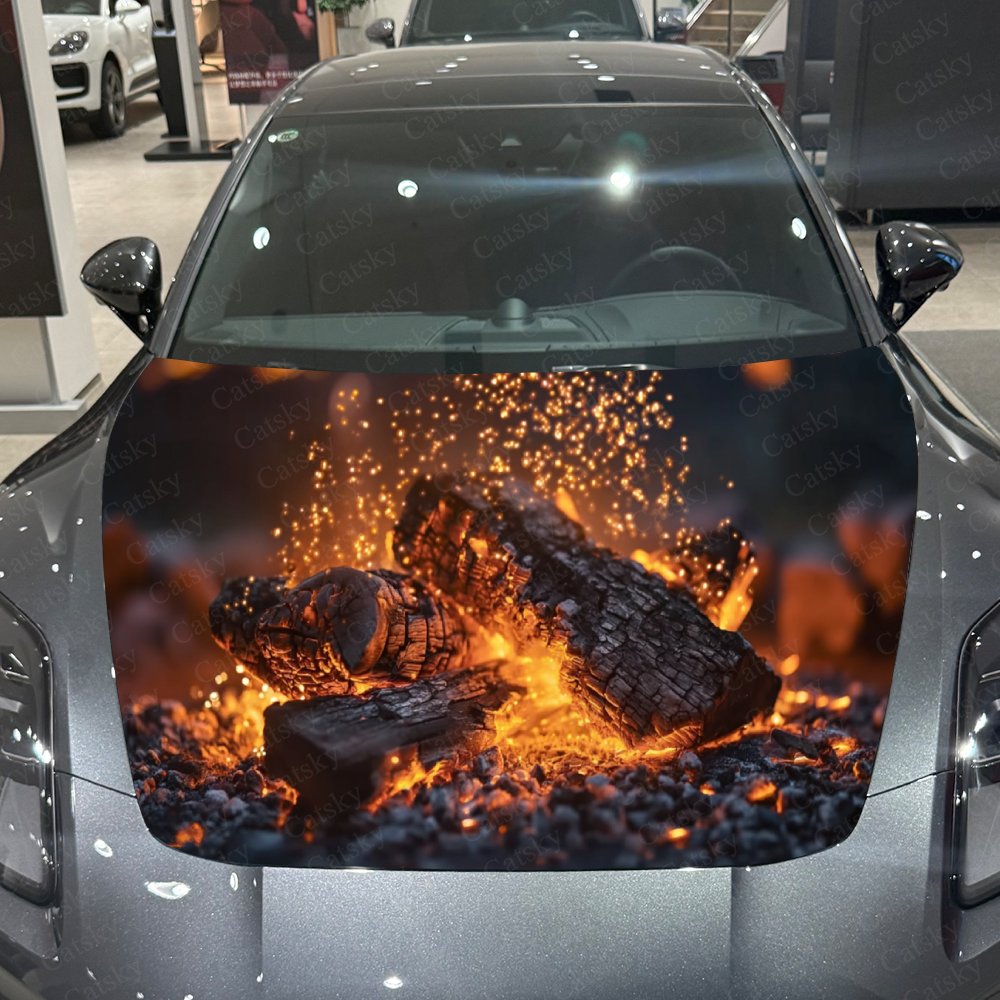 Bonfire Pile Car Hood Stickers - đánh giá và giá Car Accessories Gift Ideas