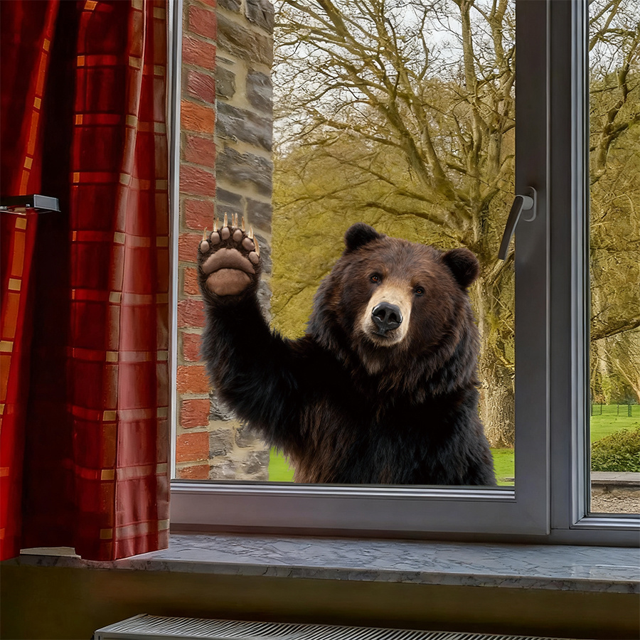 1Pc Lifelike Bear Wall Sticker - đánh giá và giá Car Accessories Gift Ideas