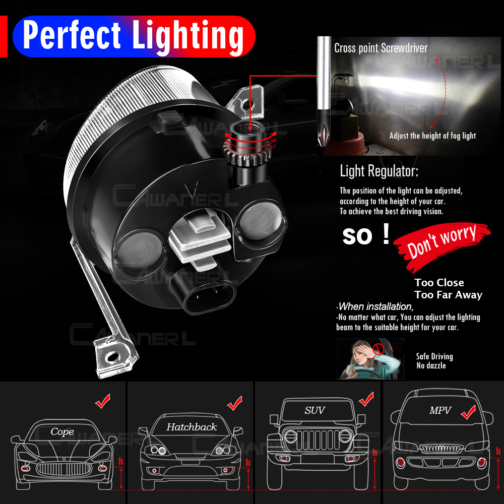 2 X Car Fog Light Assembly 30W - đánh giá và giá Car Accessories Xcent