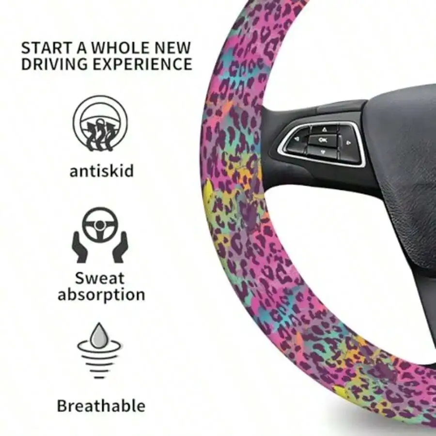 Elastic Steering Wheel Cover 1 - đánh giá và giá Car Accessories For Steering Wheel