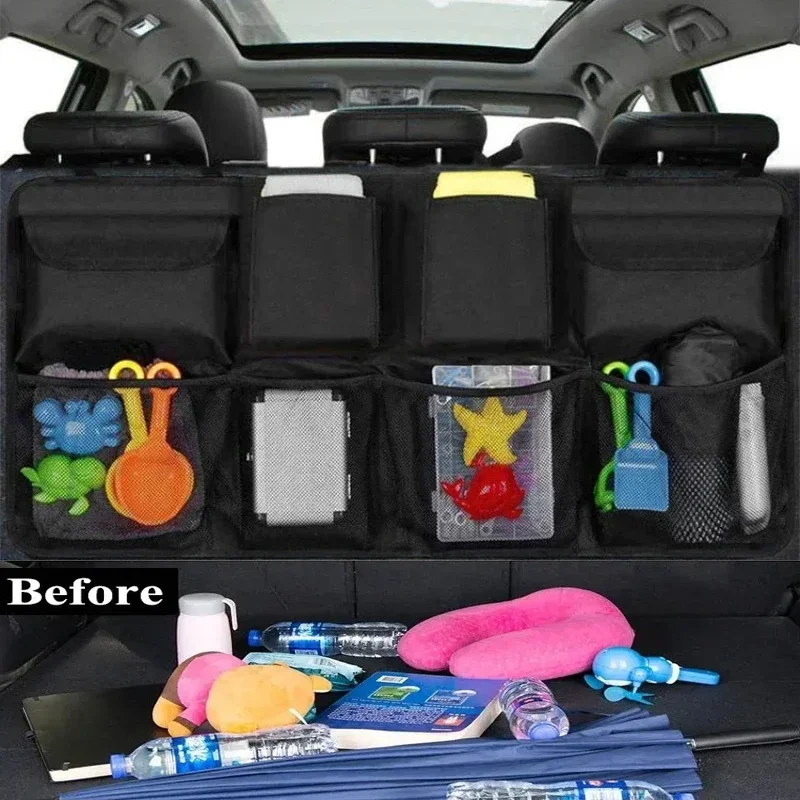 Car Rear Seat Back Storage Bag - đánh giá và giá Car Trunk Organizer