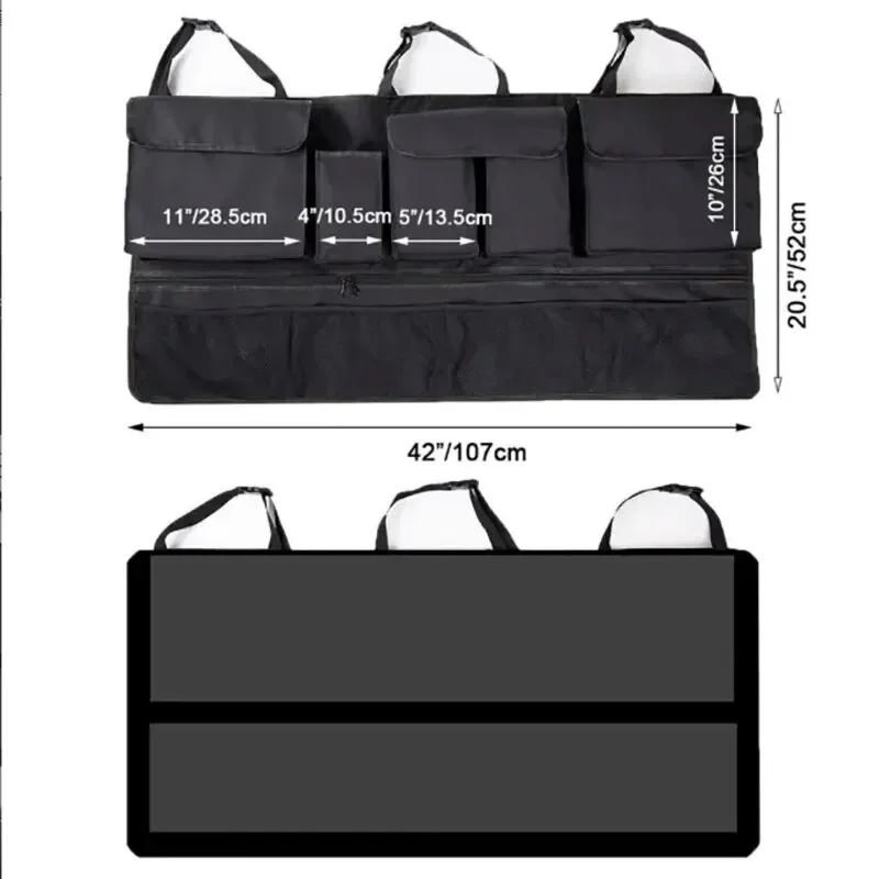 Car Rear Seat Back Storage Bag - đánh giá và giá Car Trunk Organizer