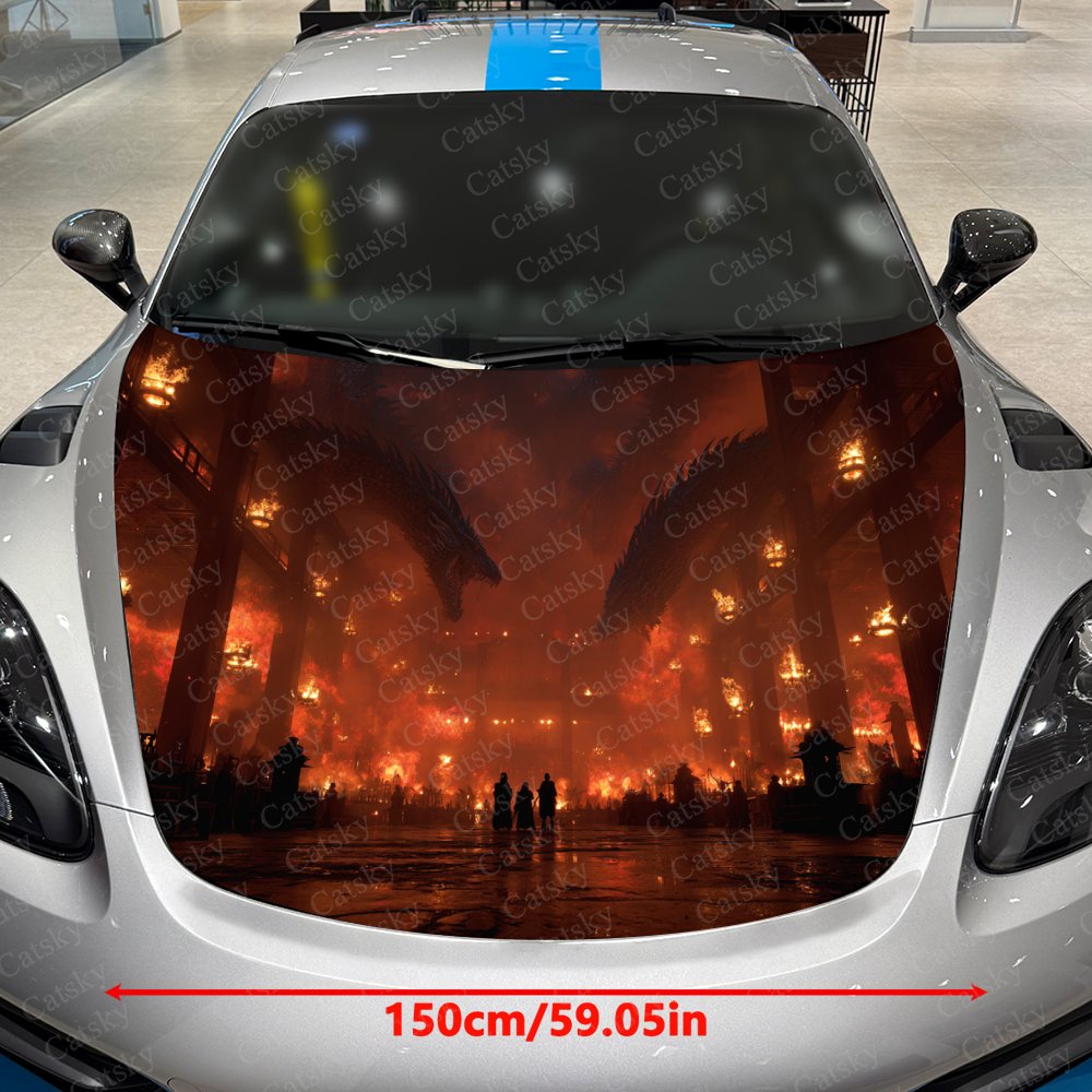 Flame Dragon Car Hood Stickers - đánh giá và giá Car Accessories Gift Ideas