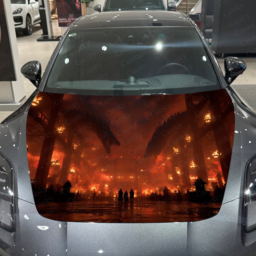 Flame Dragon Car Hood Stickers - đánh giá và giá Car Accessories Gift Ideas