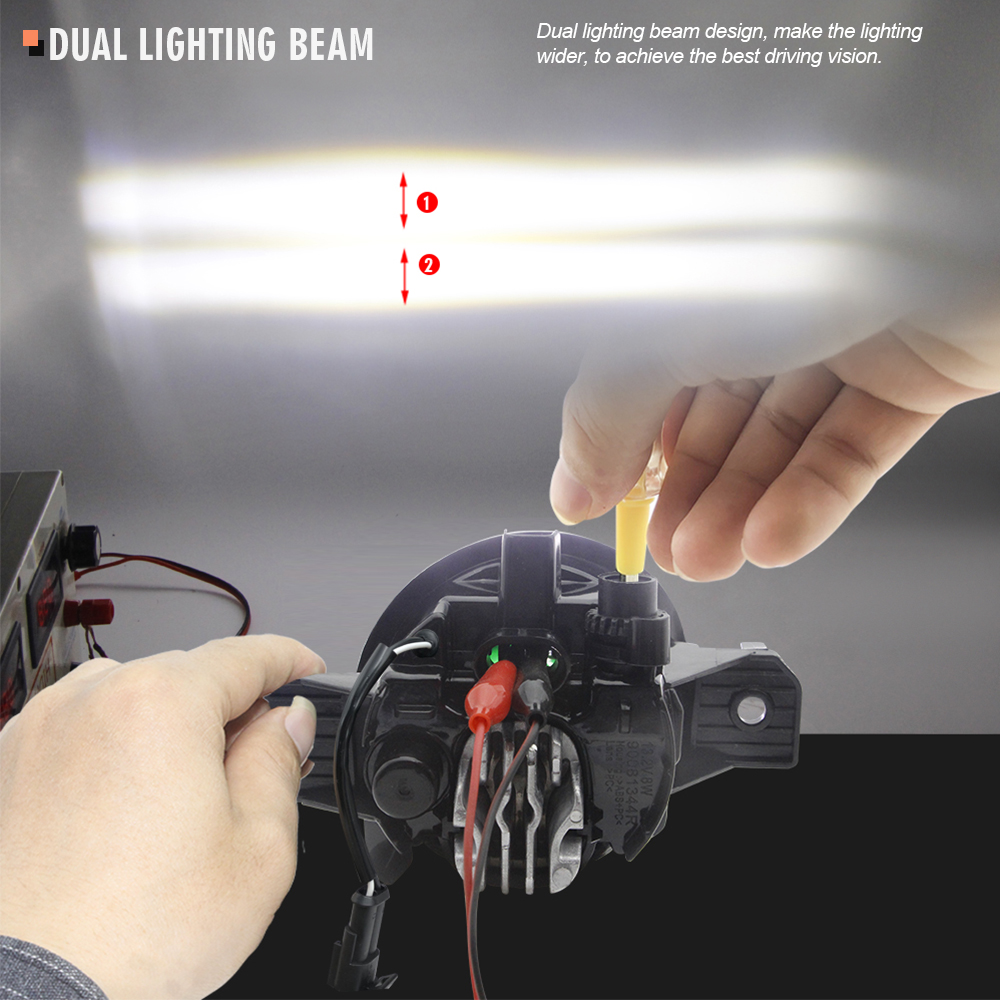 2 X Adjustable Car LED Fog Lig - đánh giá và giá Car Accessories Xcent