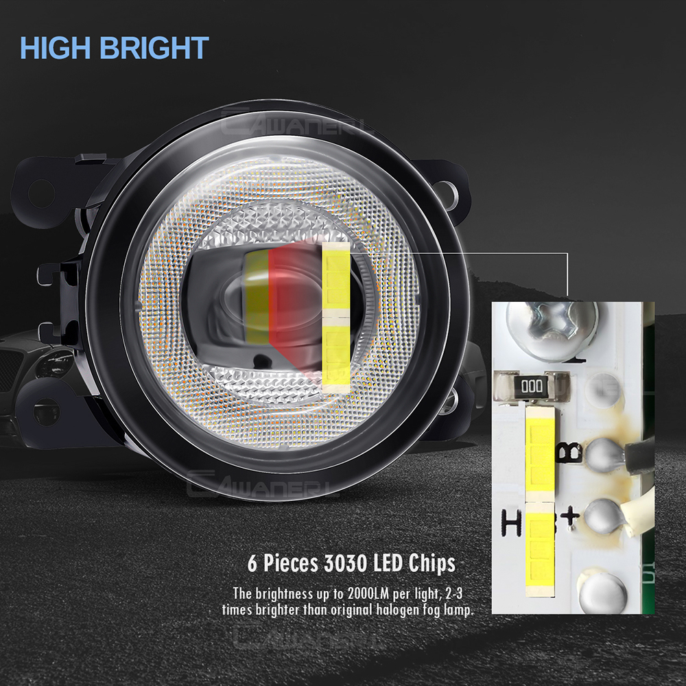 2 X 30W Car Angel Eye Fog Ligh - đánh giá và giá Car Accessories Xcent
