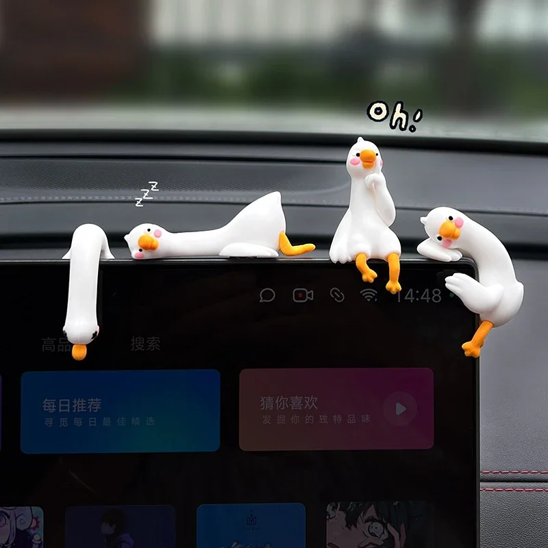 1/4pcs Cute 3D Duck Figurine M - đánh giá và giá Car Accessories Gift Ideas