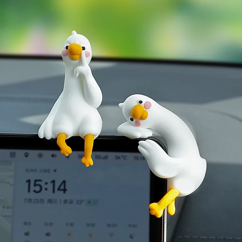 1/4pcs Cute 3D Duck Figurine M - đánh giá và giá Car Accessories Gift Ideas