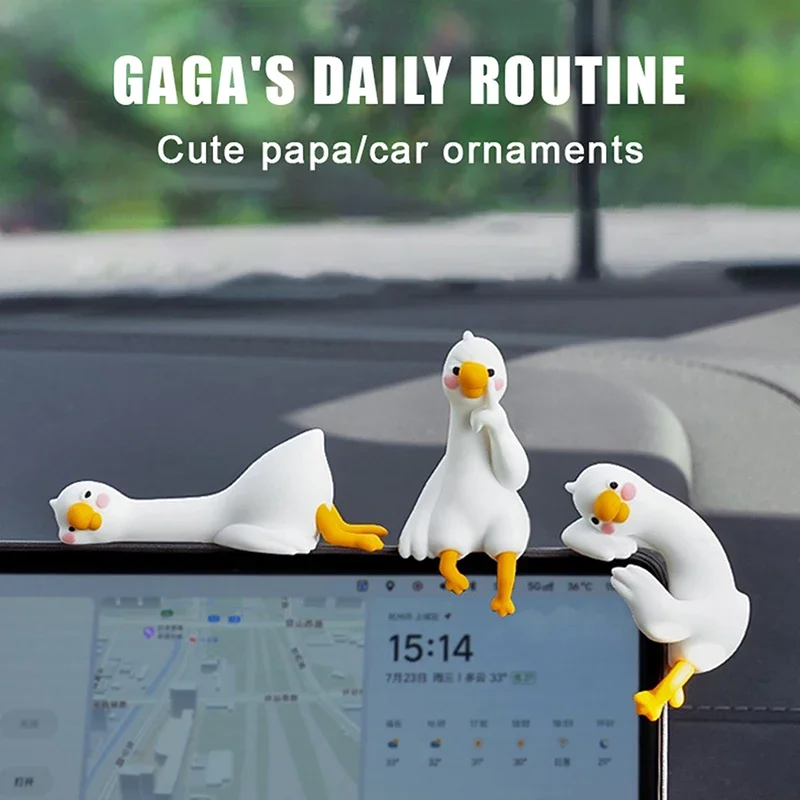 1/4pcs Cute 3D Duck Figurine M - đánh giá và giá Car Accessories Gift Ideas